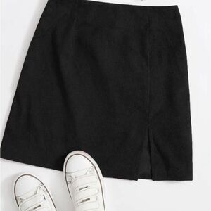 SHEIN split hem skirt